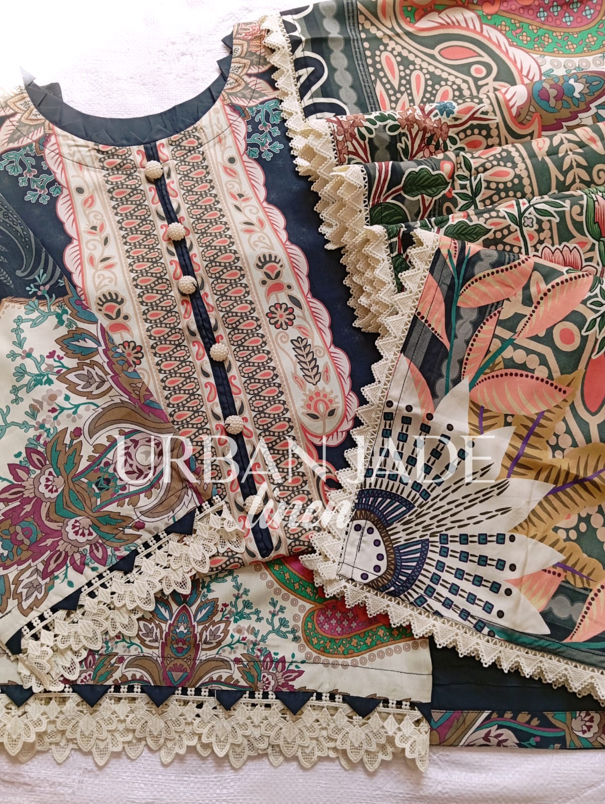 JADE PREMIUM LINEN 3PC DIGITAL PRINTED