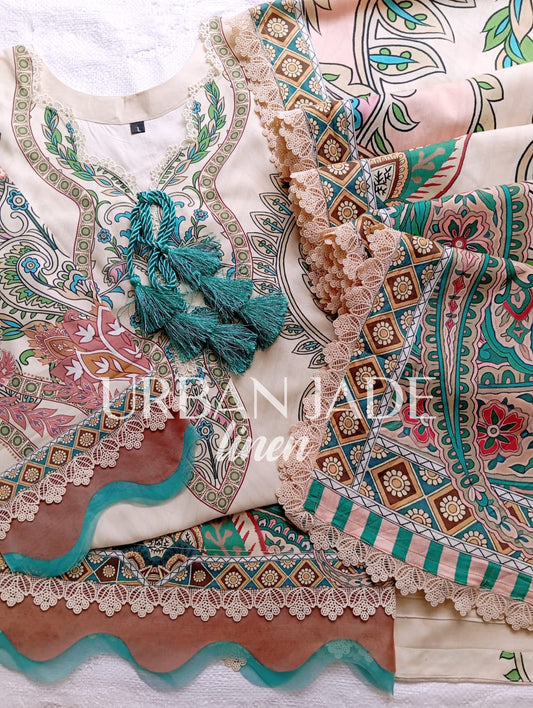 JADE PREMIUM LINEN 3PC DIGITAL PRINTED